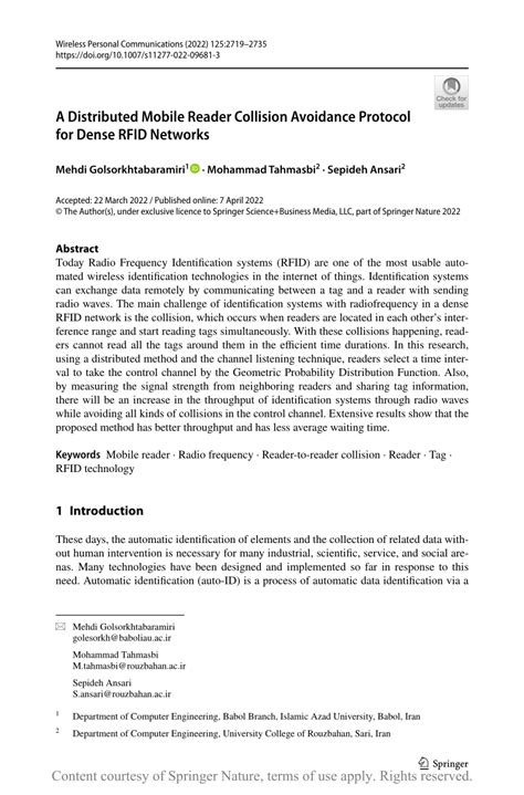 A Distributed Mobile Reader Collision Avoidance Protocol for 